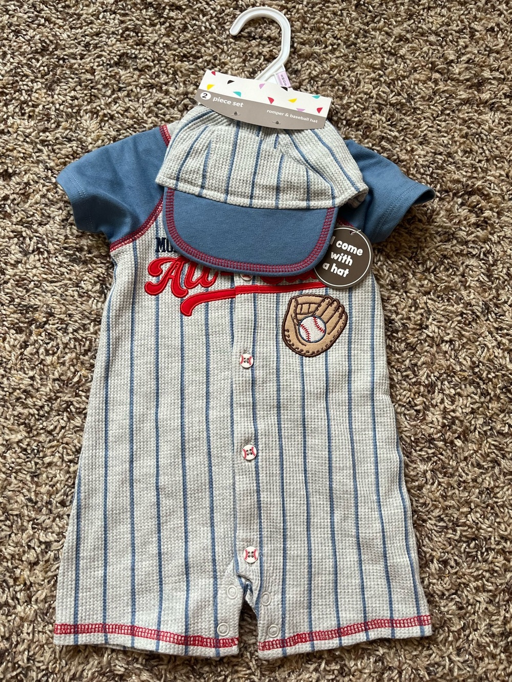 NWT Baby Starter Baseball Outfit - 9 months